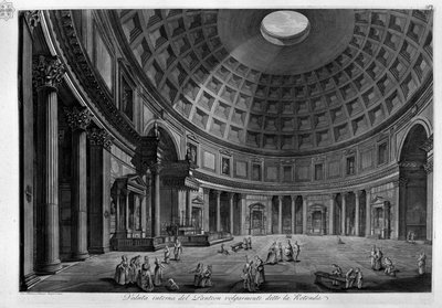 Internal View of the Pantheon Commonly Called the Rotunda by Francesco Piranesi